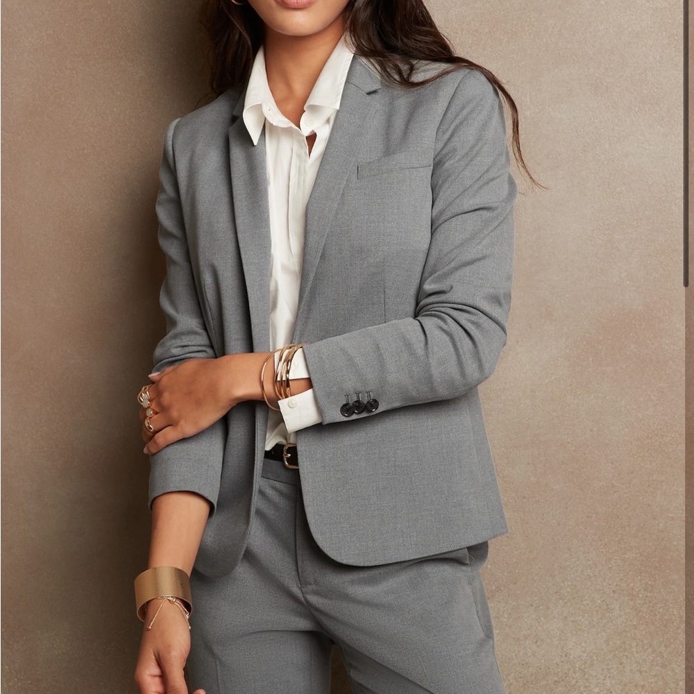 Banana Republic Classic Suit Blazer - Grey